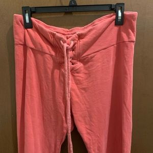 Wildfox Tie Front Sweat Pants Joggers Sz Xl